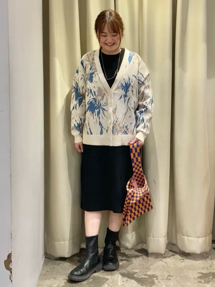 新品● パーリーゲイツ ●VICTORIA×AMOSSA クルーネックニット　L パーリーゲイツ クルーネックニット