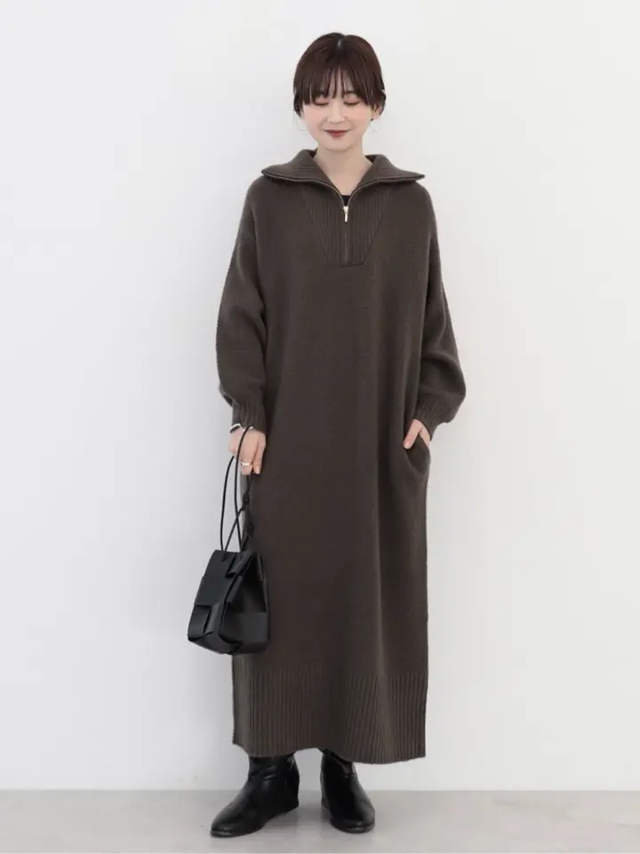 未使用M ポールスミス ニットワンピース ウール100 カウチンうさぎ鳥