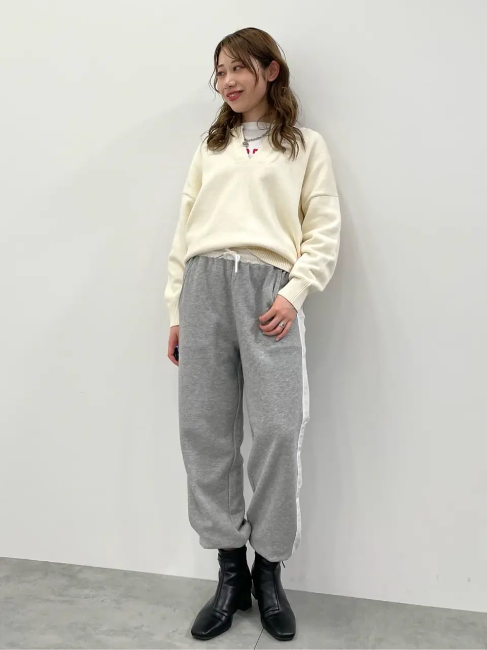 サイドラインスウェットパンツ/AMERICAN HOLIC（アメリカンホリック