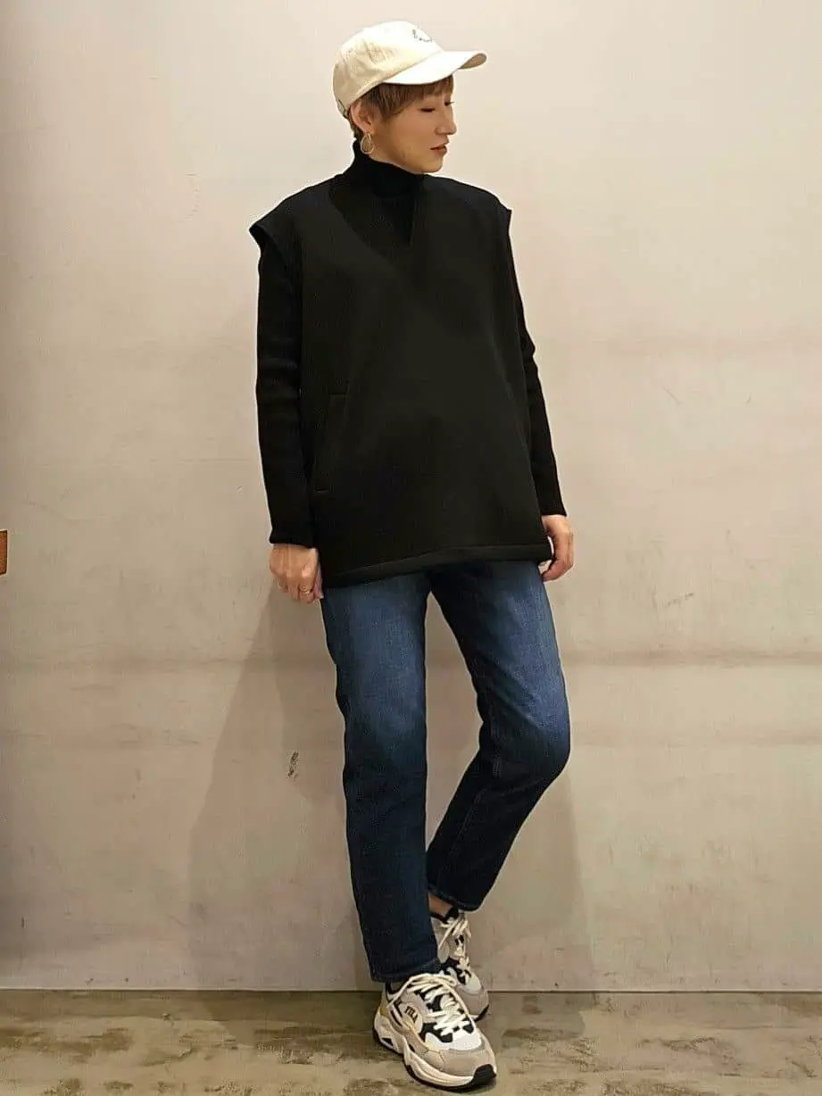 ≪USED≫SET Vネックベスト+ニットプルオーバー/AMERICAN HOLIC