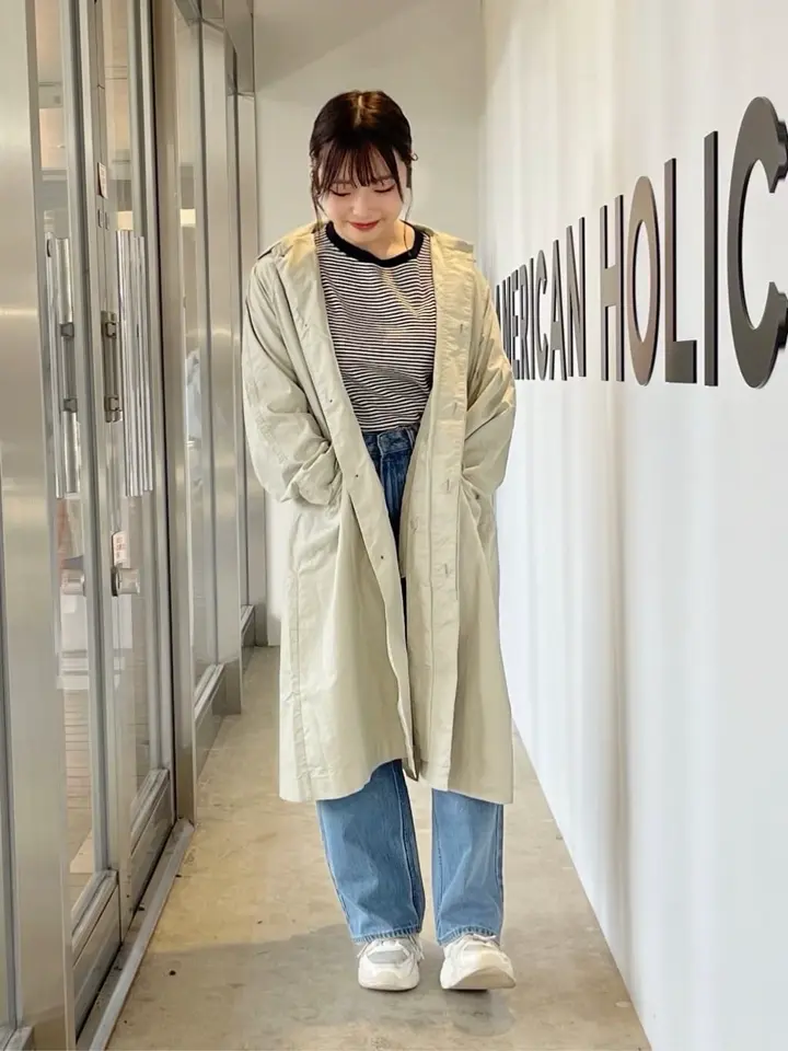 新品　ARMANI ストライプ　ワイドパンツ　グッドディテール undefined