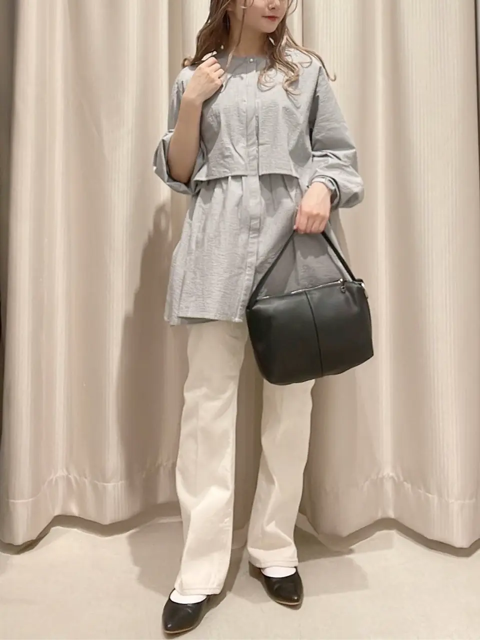 サッカーワントーンティアードチュニック/AMERICAN HOLIC（アメリカン