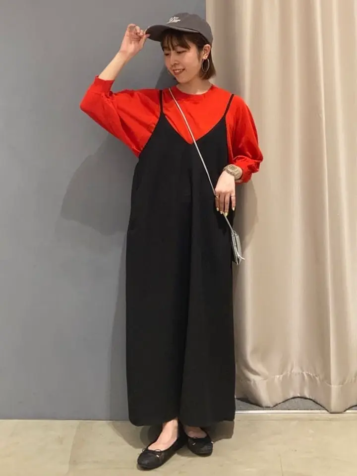 丈違いフクレジャガードキャミワンピース/AMERICAN HOLIC（アメリカン