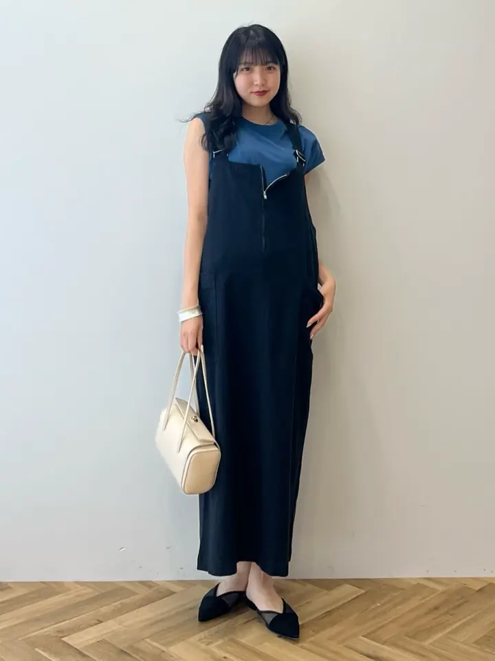 リネンブレンドIラインジャンパースカート/AMERICAN HOLIC（アメリカン