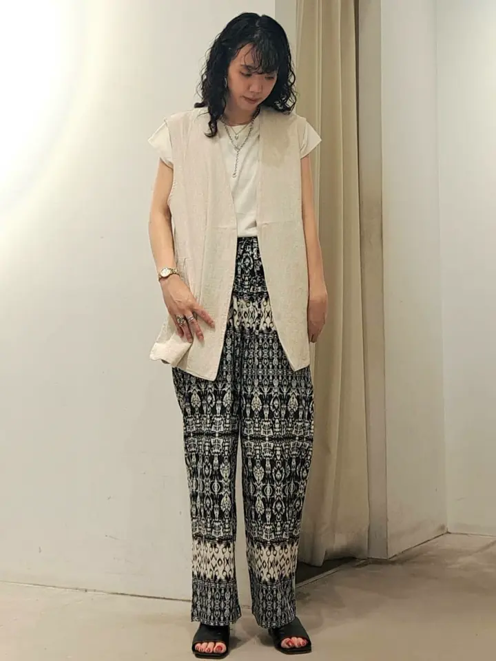 リネンブレンドジレベスト/AMERICAN HOLIC（アメリカンホリック）の