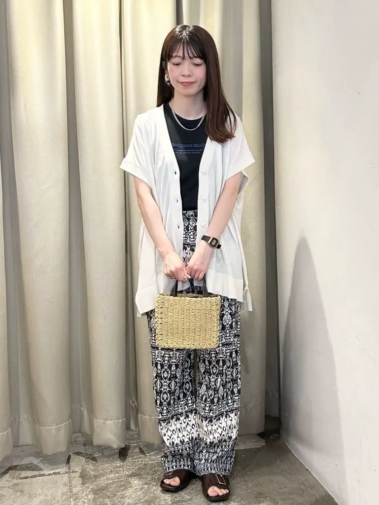 パネルプリントリラックスパンツ/AMERICAN HOLIC（アメリカンホリック