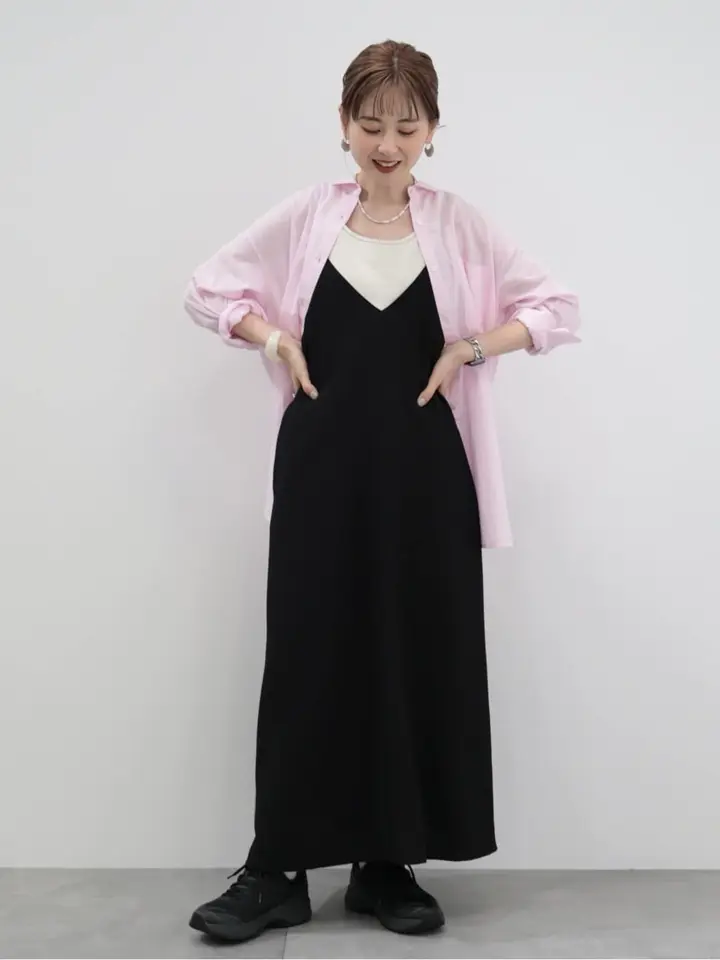 丈違いフクレジャガードキャミワンピース/AMERICAN HOLIC（アメリカン