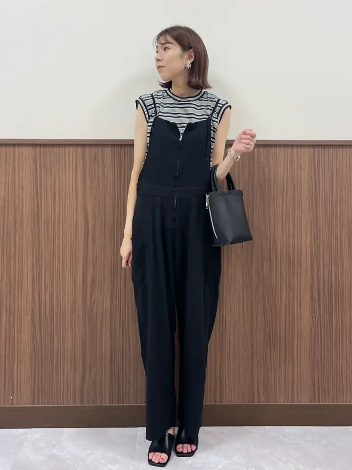 リネンブレンドサロペットパンツ/AMERICAN HOLIC（アメリカンホリック