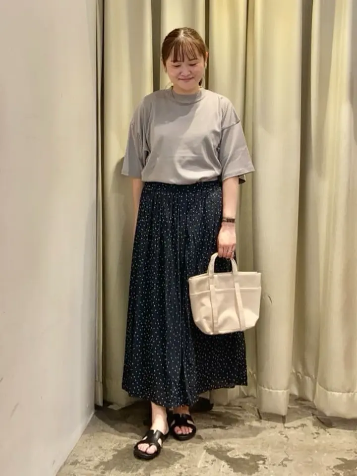 モックネック5分袖カットプルオーバー/AMERICAN HOLIC（アメリカン