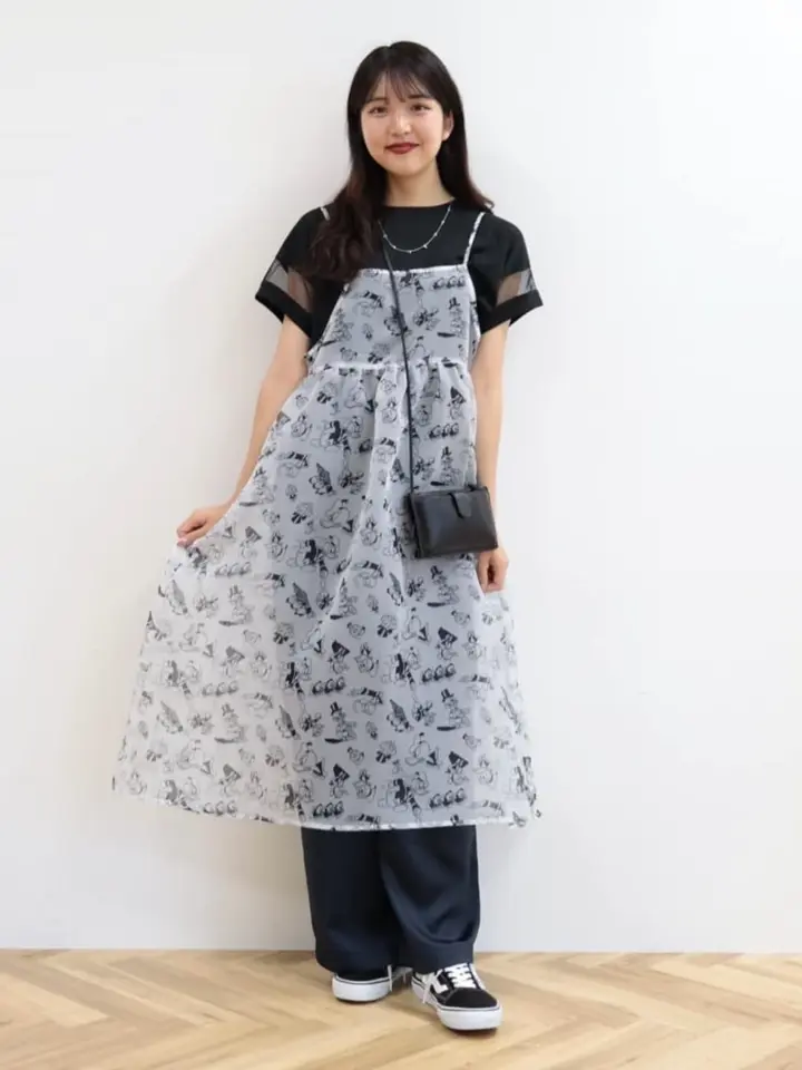総柄シアーキャミワンピース/Disney/Disney collection by AMERICAN