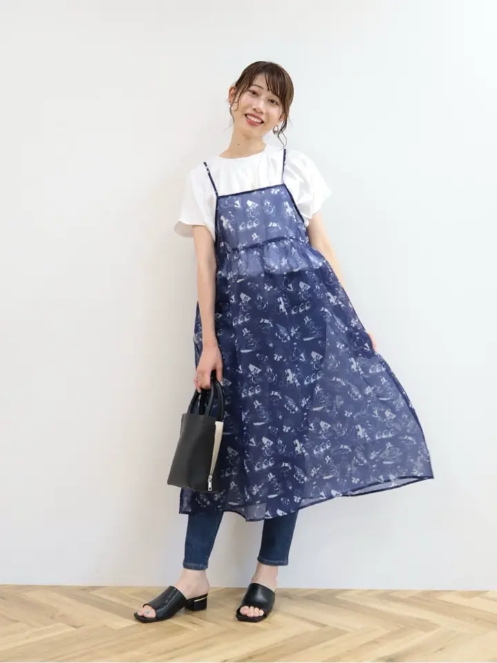 総柄シアーキャミワンピース/Disney/Disney collection by AMERICAN