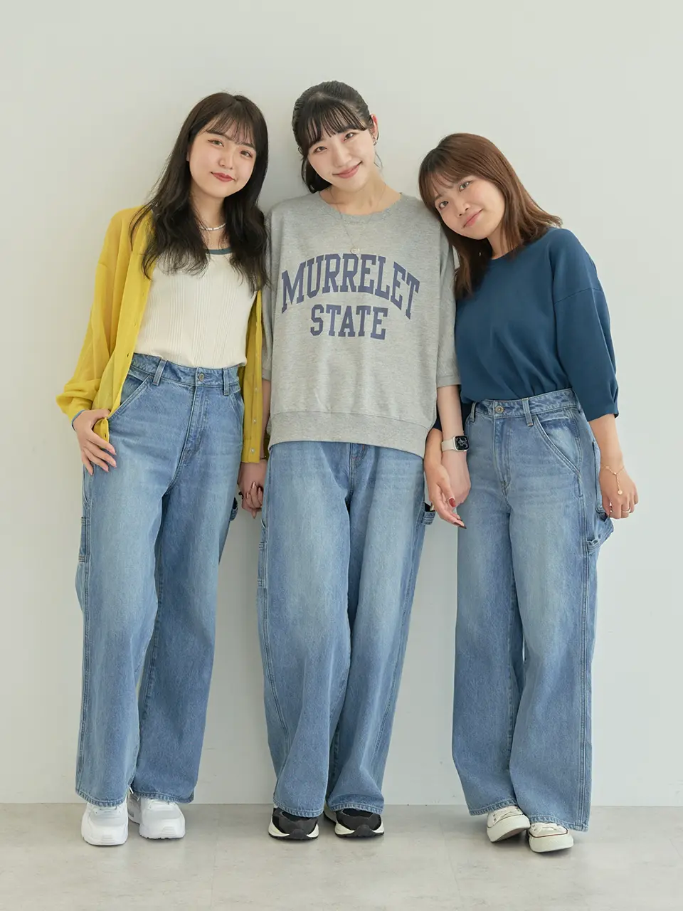 バイカラーシアーニットカーディガン/AMERICAN HOLIC