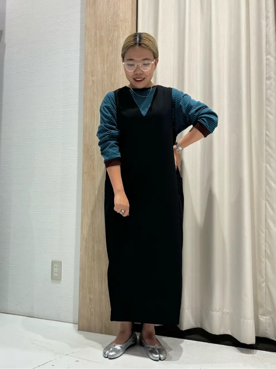 ≪USED≫Vネックコクーンワンピース/AMERICAN HOLIC（アメリカン