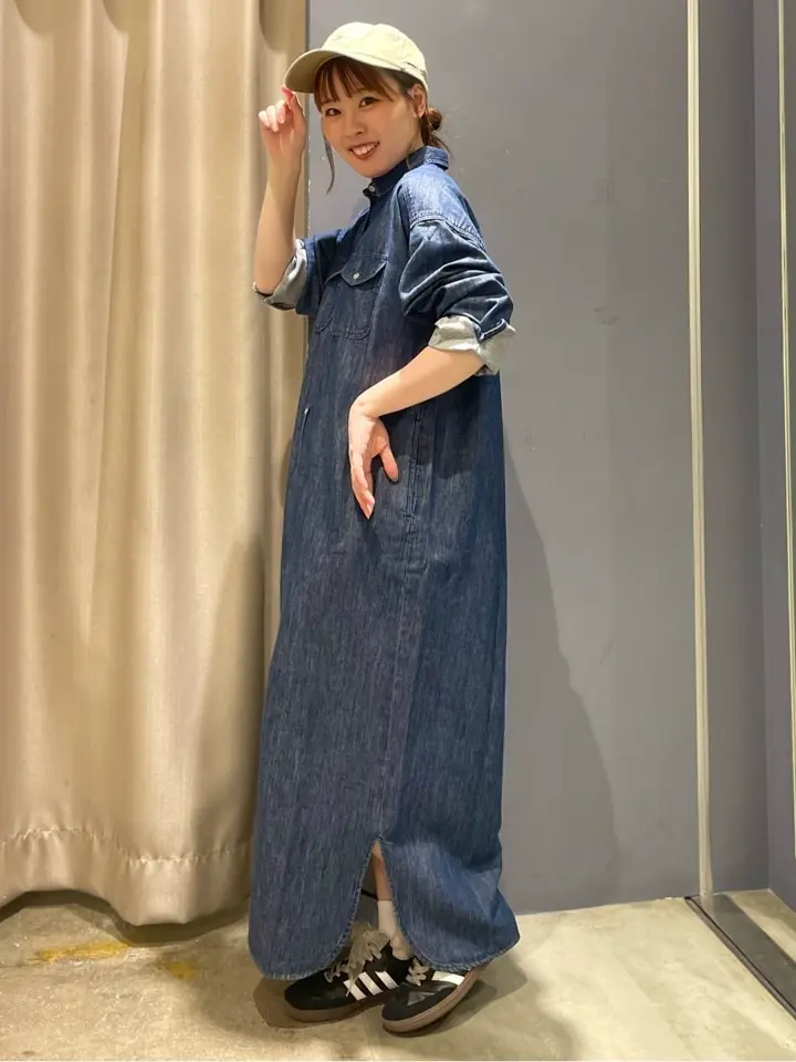 アメリカデニムニコちゃんメッシュワンピース　見本 デニムワンピース/AMERICAN HOLIC（アメリカンホリック）のデニム