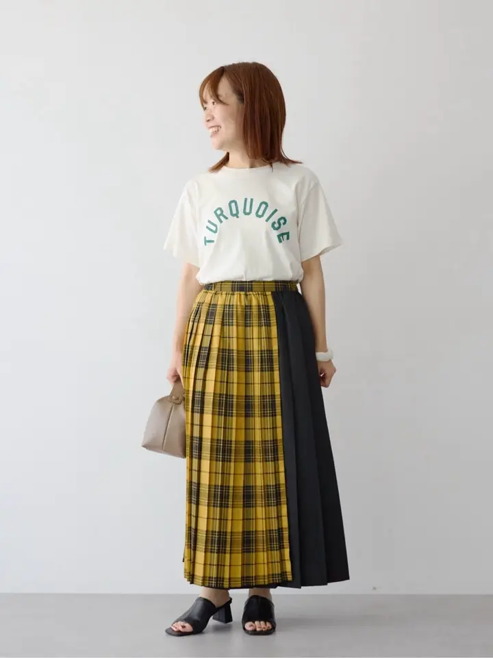 WEB限定・小柄女性向け】アソートチェックプリーツスカート/AMERICAN