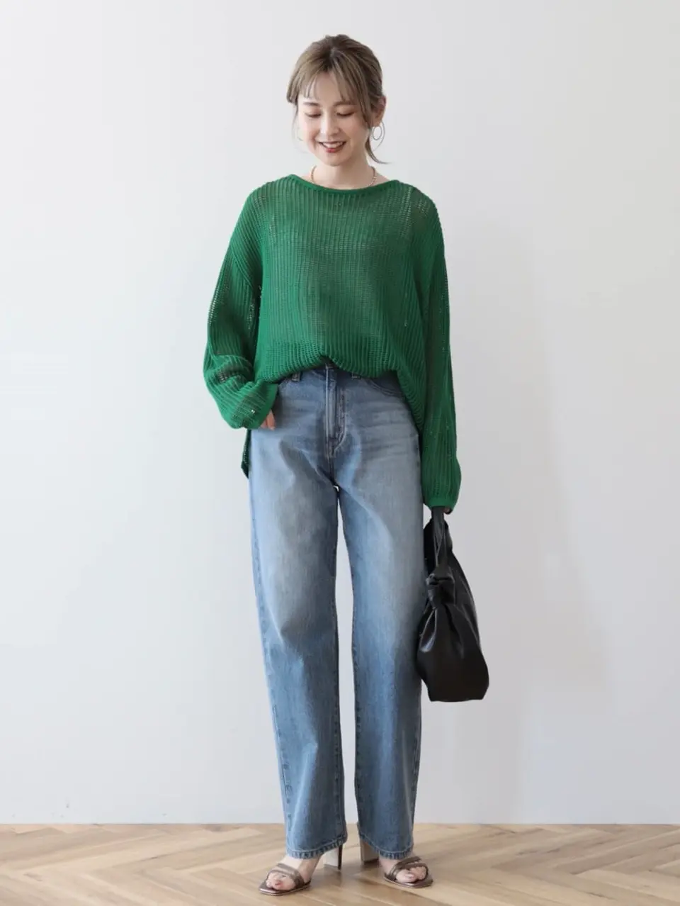 IENA メッシュアメスリプルオーバー セール】メッシュニットプルオーバー（ニット/セーター