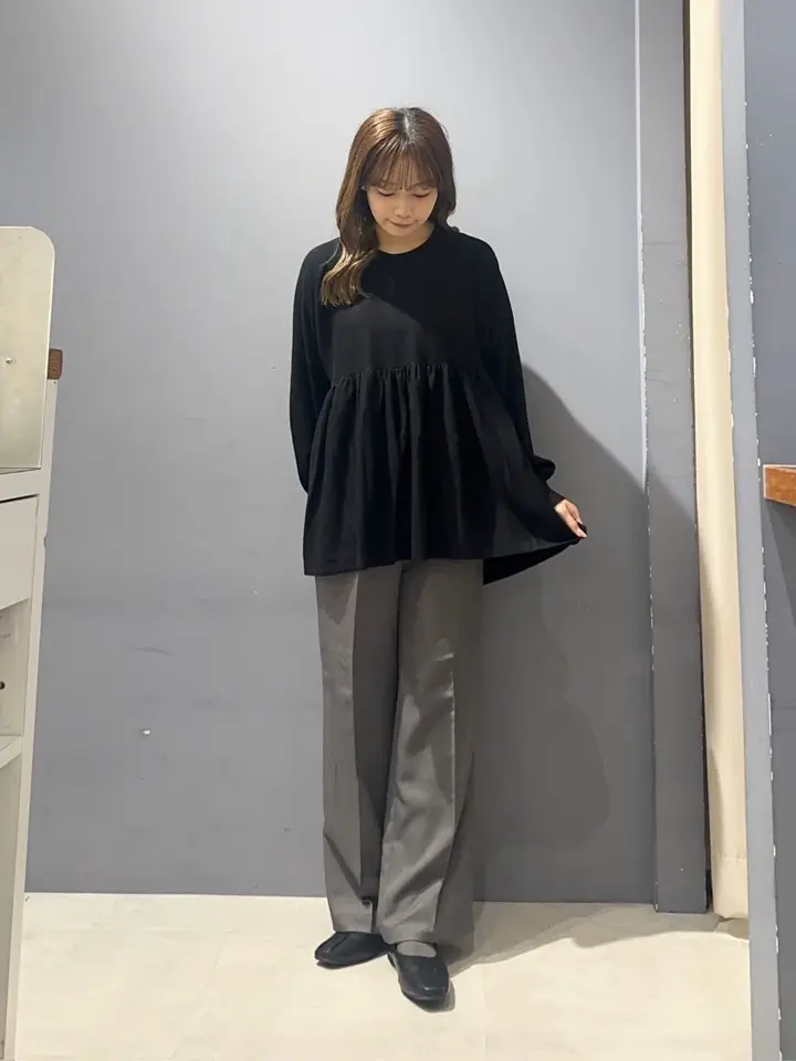 ティアードギャザーニットプルオーバー/AMERICAN HOLIC（アメリカン