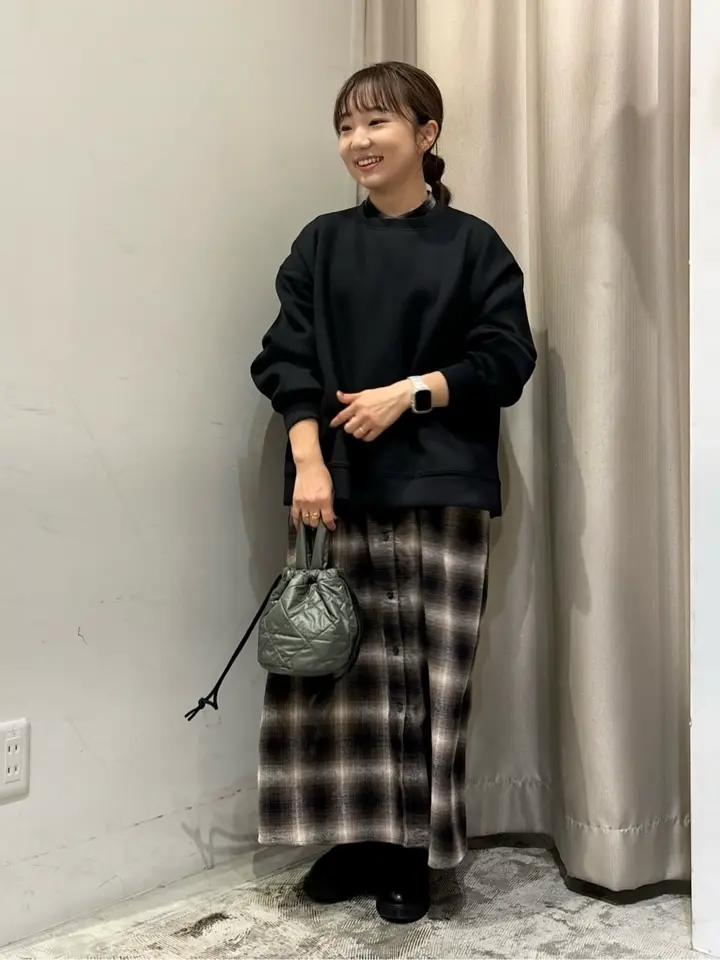 バンドカラーチェックシャツワンピース/AMERICAN HOLIC（アメリカン