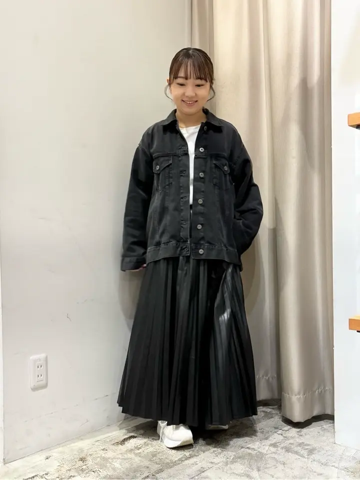 フェイクレザープリーツスカート/AMERICAN HOLIC（アメリカンホリック