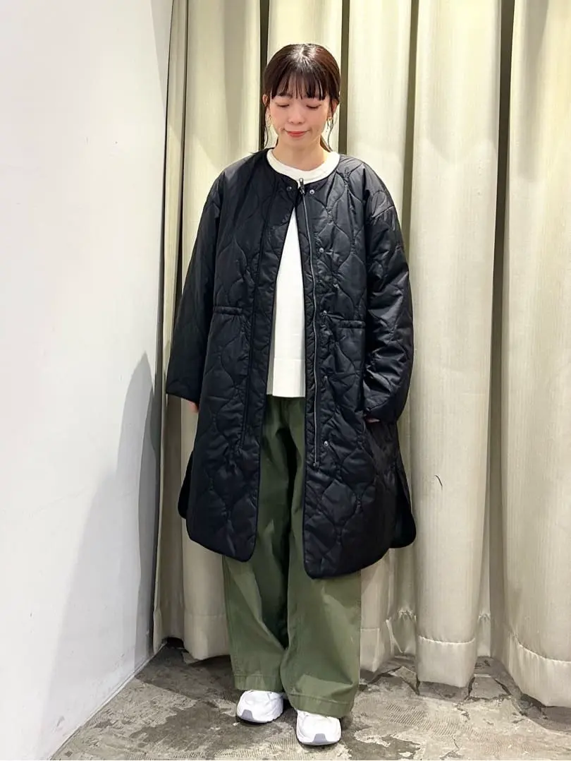 ≪USED≫軽ポカノーカラーキルティングロングコート/AMERICAN HOLIC