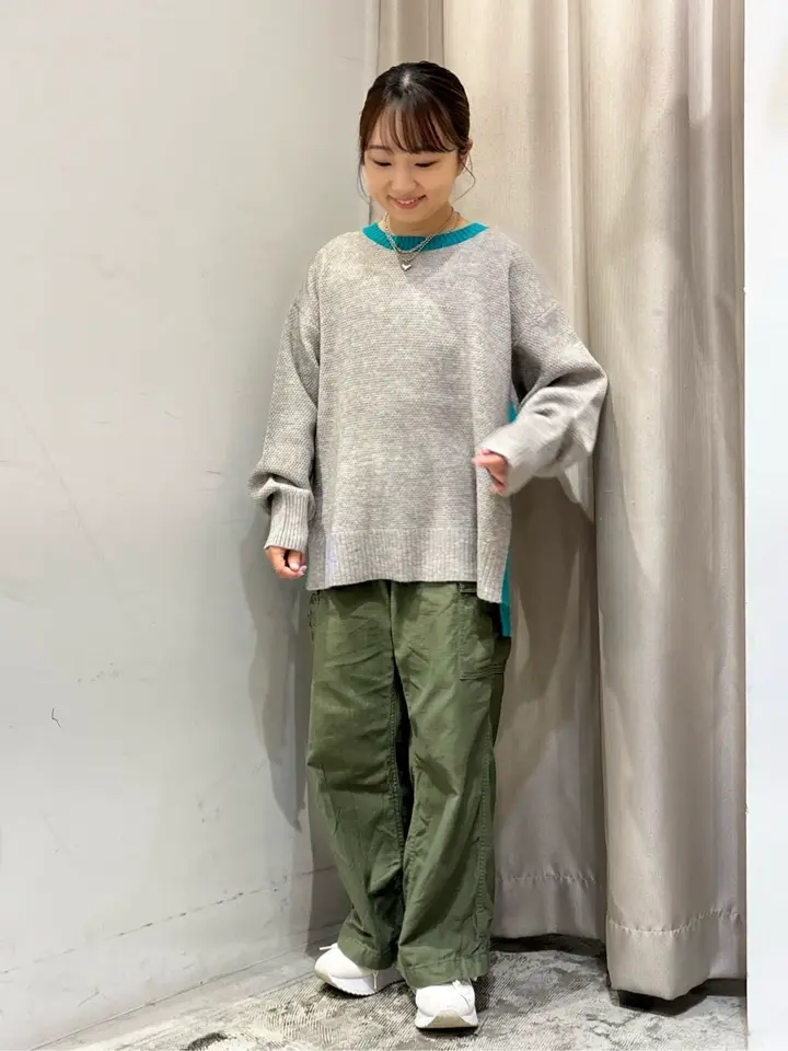 配色ニットポコポコプルオーバー/AMERICAN HOLIC（アメリカンホリック