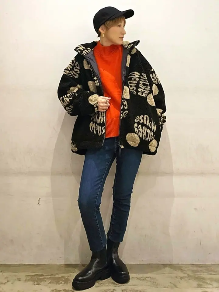 ゆ*ー様 美品✨アキラナカ　ボリュームスリーブニット　モックネック　変形　ウール 100HA24G0022_x_a266.jpg