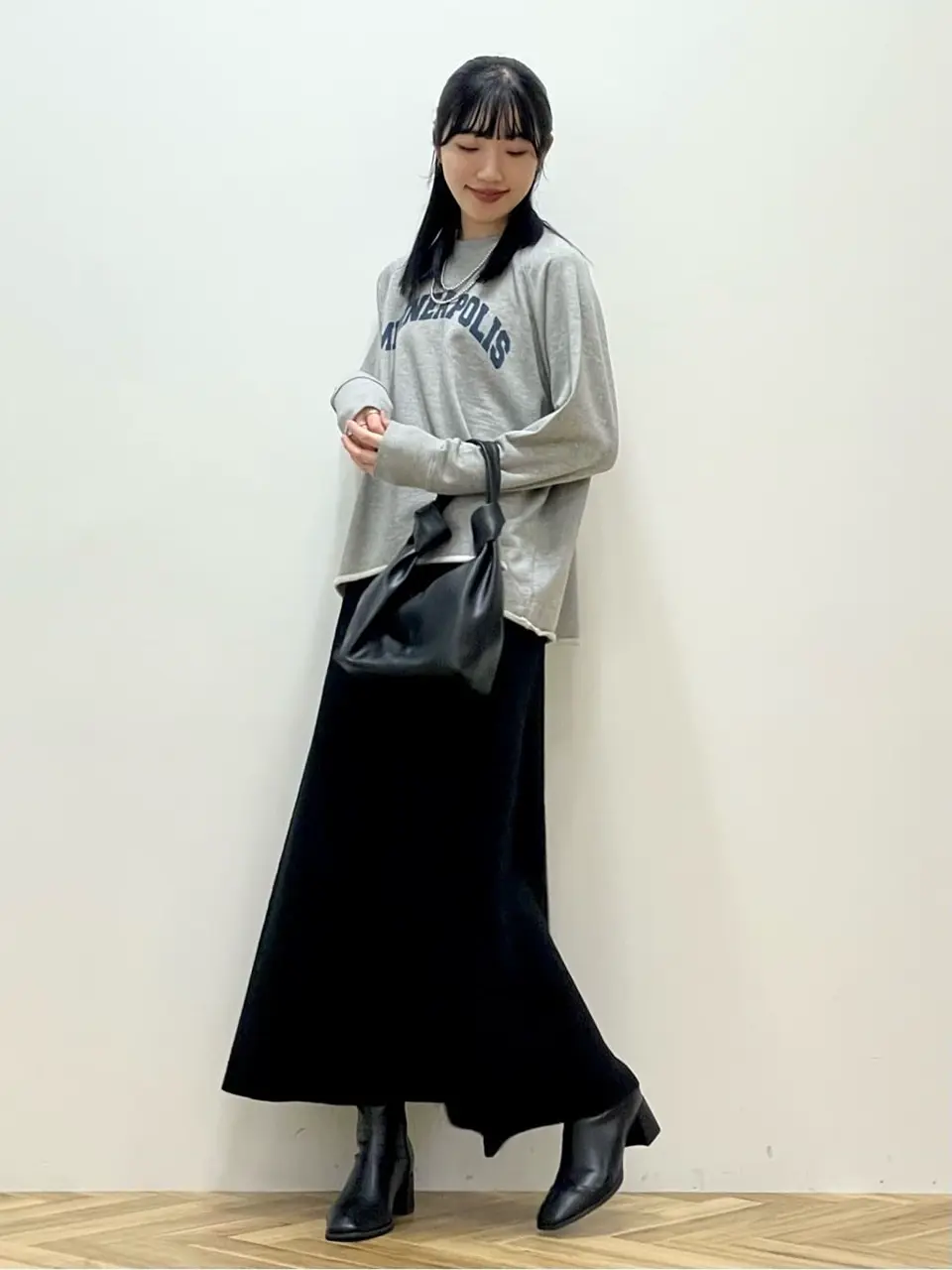 バイパチフレアニットスカート/AMERICAN HOLIC（アメリカンホリック