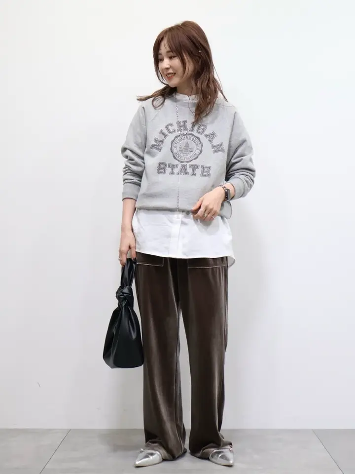 極美品　パラスパレス　毛100%　バンドカラー　Aライン　チェック　ロングシャツ パラスパレス バンドカラー チェックシャツ 極美品 パラスパレス 毛100