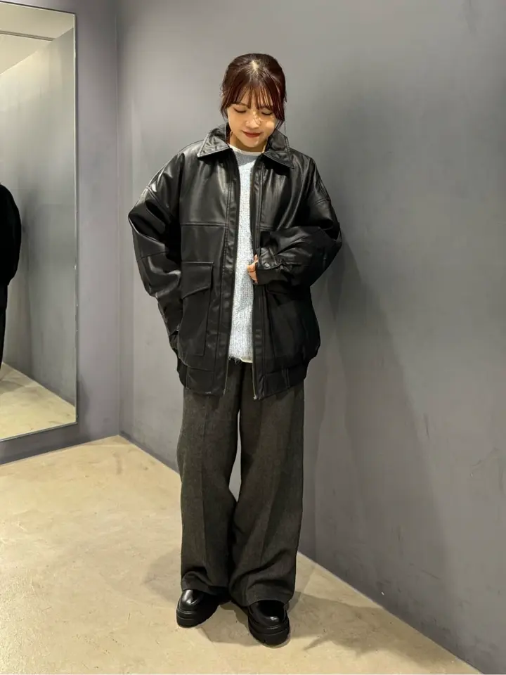 フェイクレザーブルゾン/AMERICAN HOLIC（アメリカンホリック）の