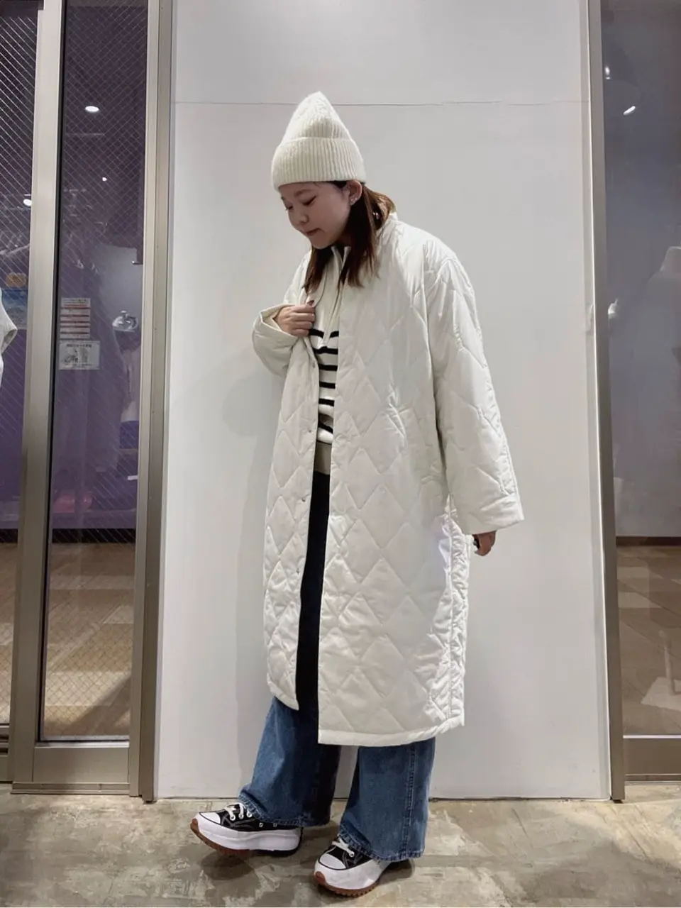 ≪USED≫軽ポカキルティングロングコート/AMERICAN HOLIC（アメリカン