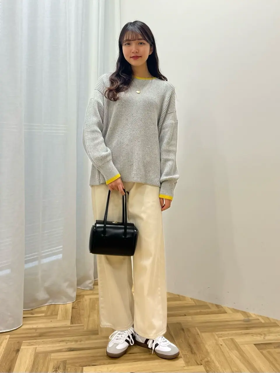 WEB限定】配色ラインニットプルオーバー/AMERICAN HOLIC（アメリカン