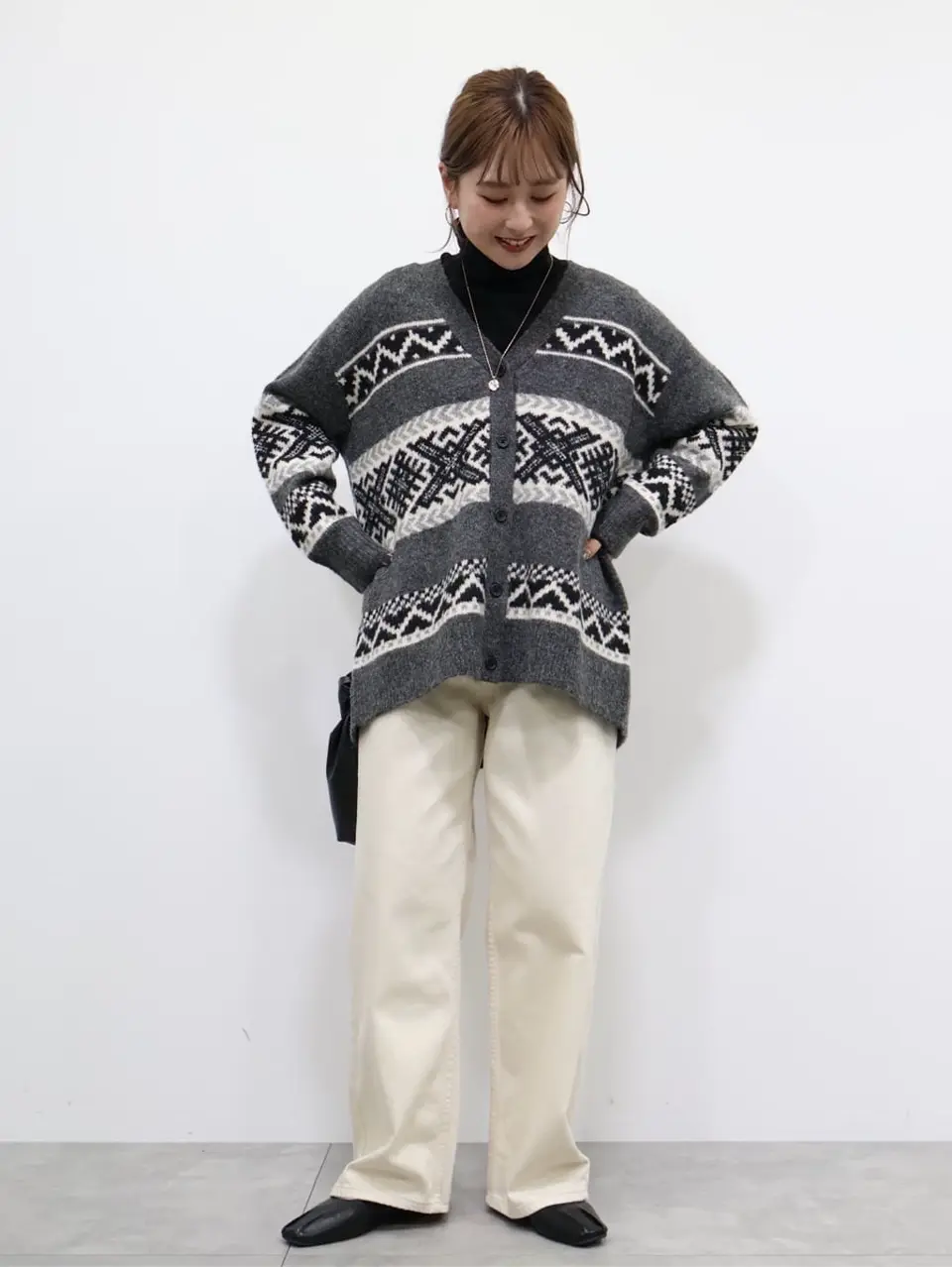 ISAMKATAYAMA BACKLASH ノルディック柄カーディガン サイズ3 ≪USED≫ノルディック柄Vネックニットカーディガン/AMERICAN HOLIC