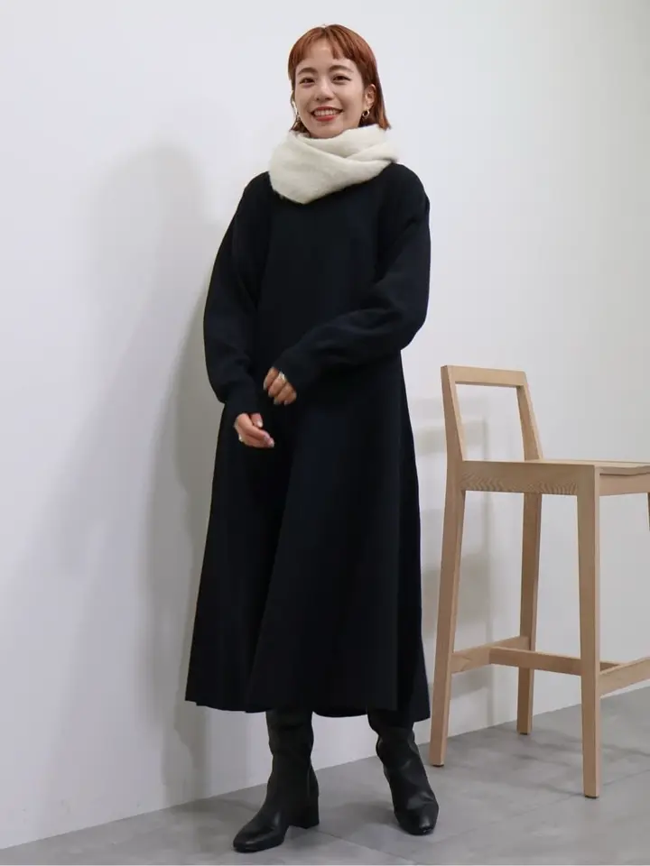 ≪USED≫【WEB限定】バイパチニットフレアワンピース/AMERICAN HOLIC