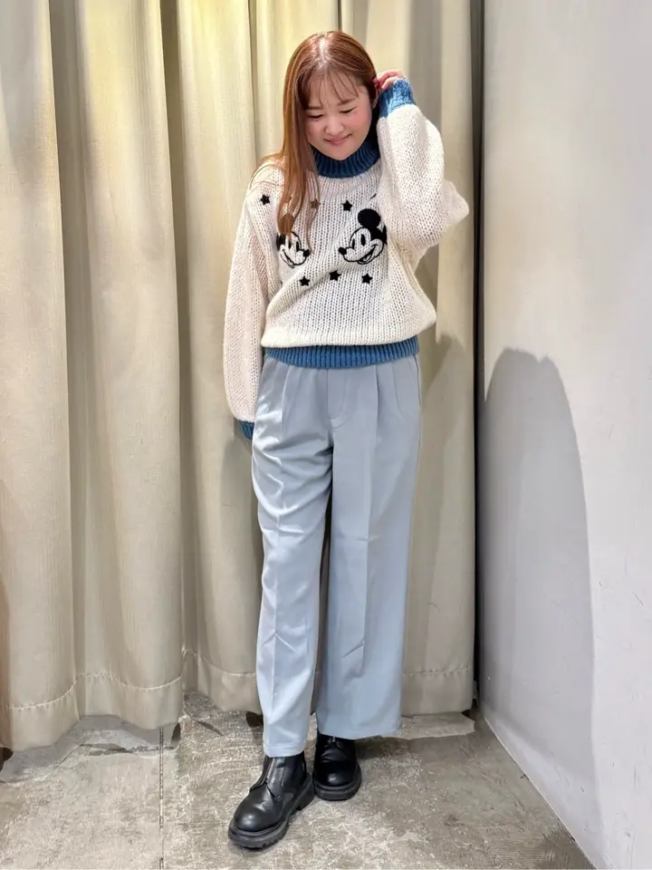 刺繍チャンキーニット/Disney/Disney collection by AMERICAN HOLIC