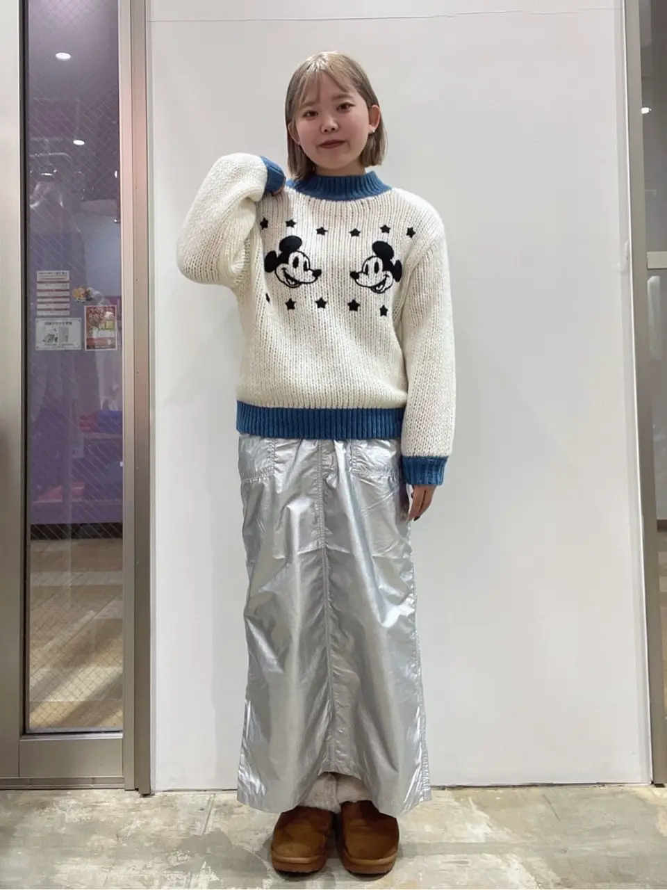 刺繍チャンキーニット/Disney/Disney collection by AMERICAN HOLIC