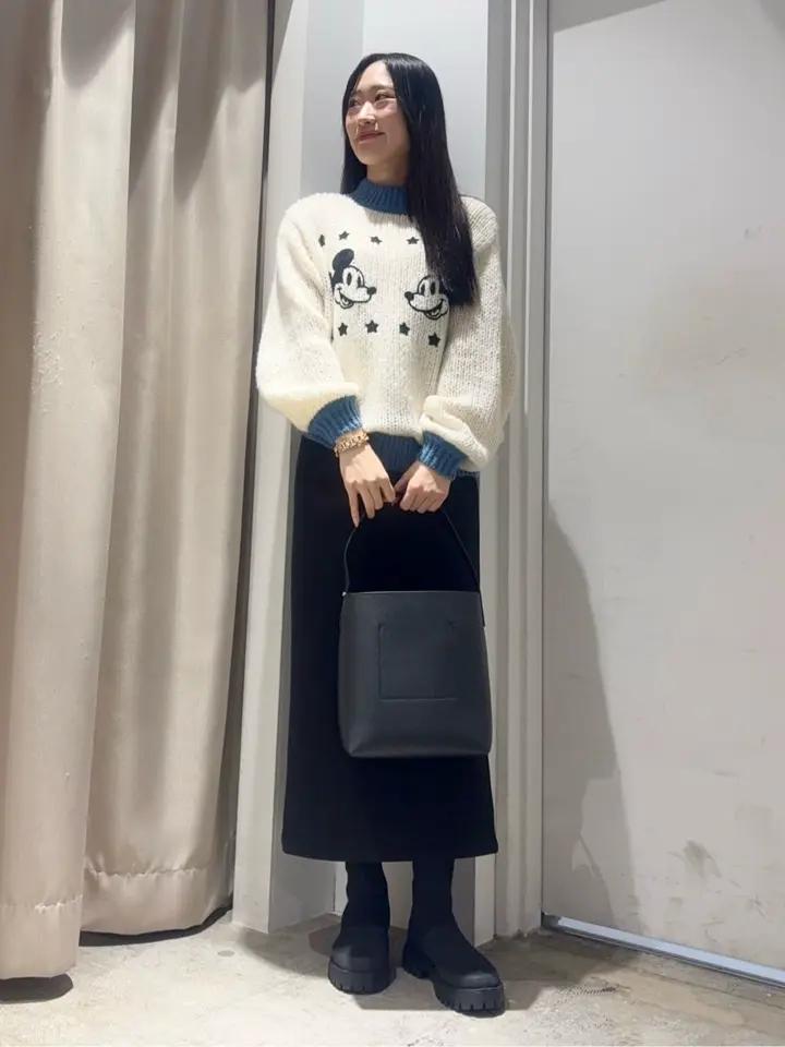 刺繍チャンキーニット/Disney/Disney collection by AMERICAN HOLIC