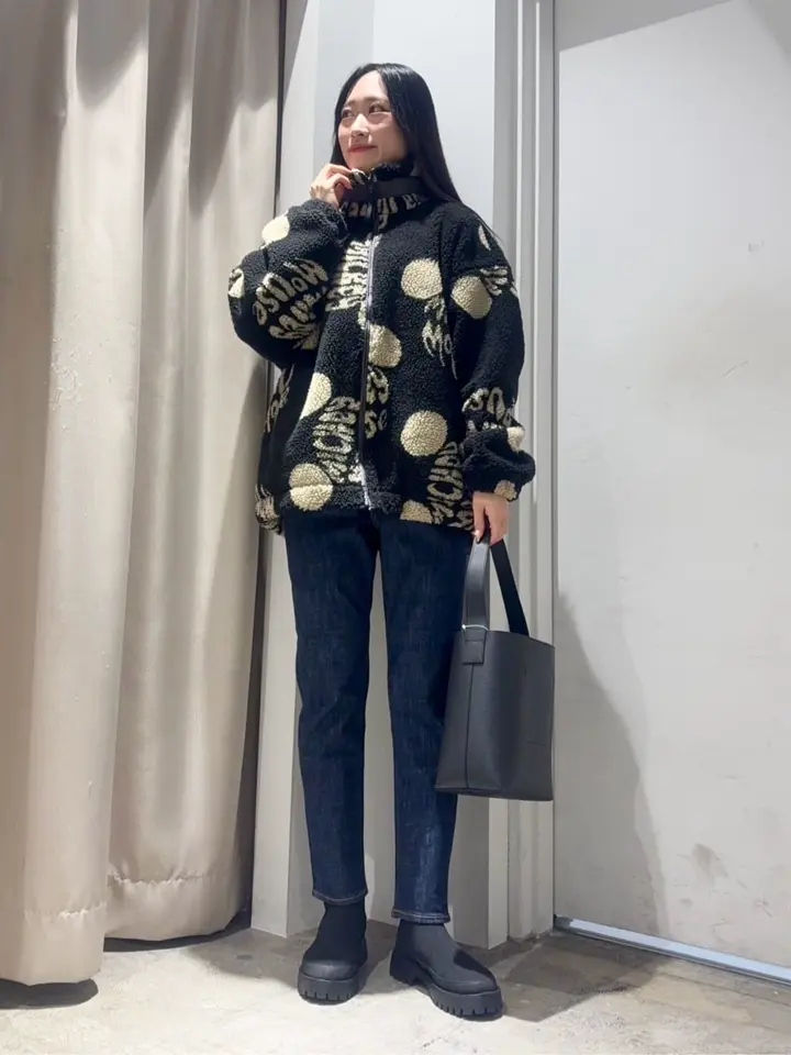 総柄プリントボアブルゾン/Disney/Disney collection by AMERICAN