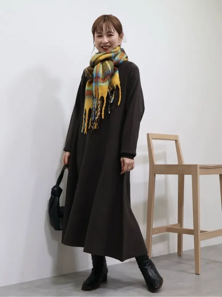 ≪USED≫【WEB限定】バイパチニットフレアワンピース/AMERICAN HOLIC