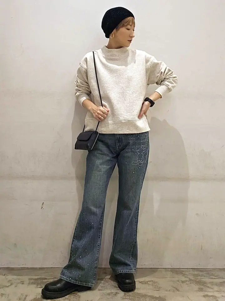 ラインストーンデニムパンツ/Disney/Disney collection by AMERICAN