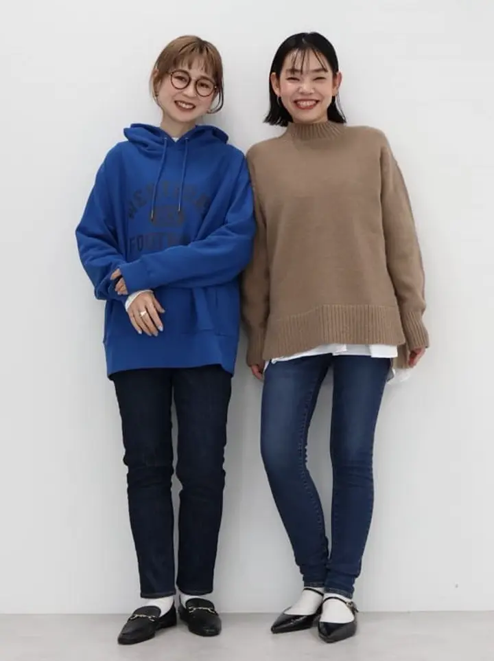 イージーケアバンドカラーWポケットロングシャツ/AMERICAN HOLIC