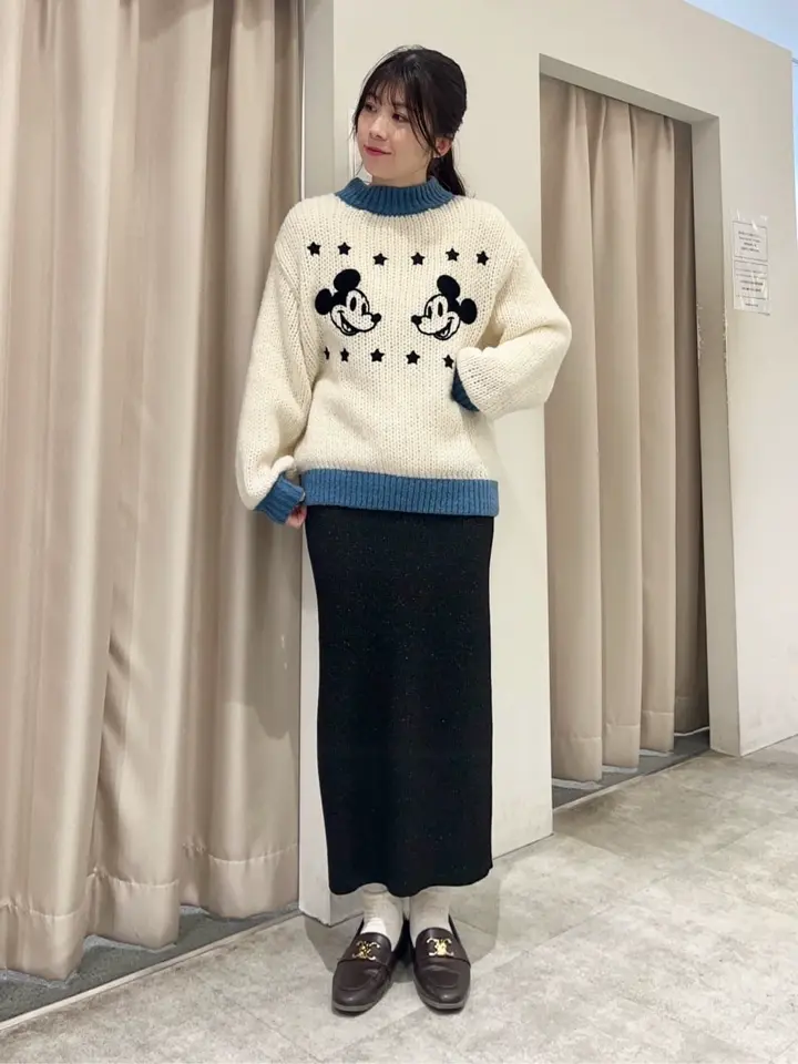 刺繍チャンキーニット/Disney/Disney collection by AMERICAN HOLIC