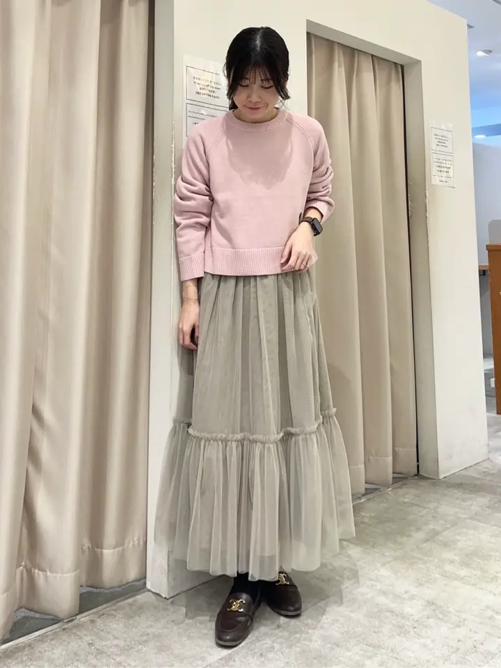 ラグランショートニットプルオーバー/AMERICAN HOLIC（アメリカン