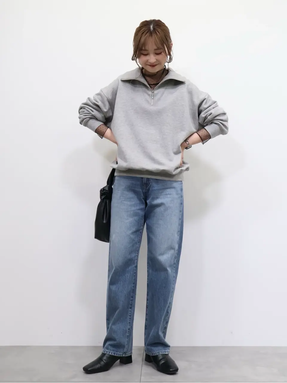 ≪USED≫ハーフZIPスウェット2/AMERICAN HOLIC（アメリカンホリック