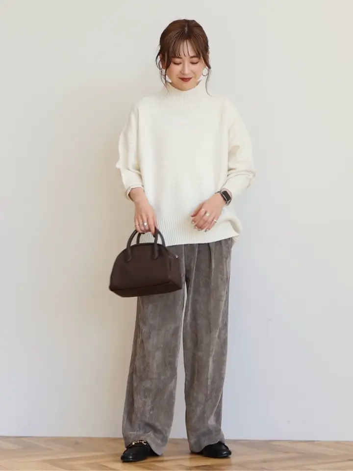 モックネックコクーンニットプルオーバー/AMERICAN HOLIC（アメリカン