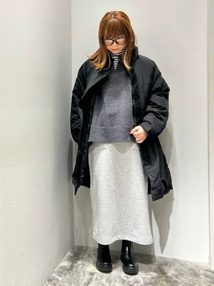 カーブネックニットプルオーバー/AMERICAN HOLIC（アメリカンホリック