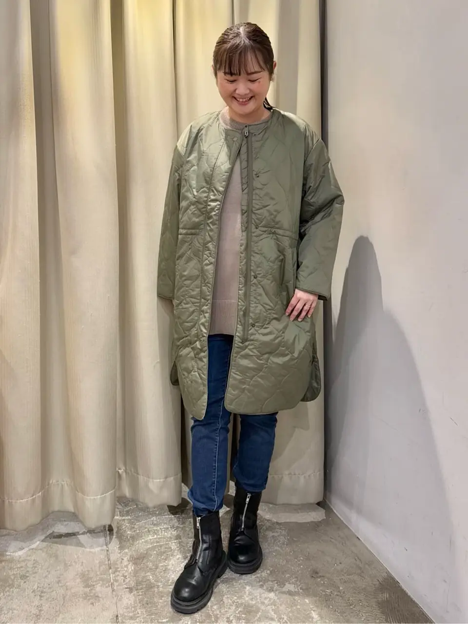 サイドポケットロングニットプルオーバー/AMERICAN HOLIC（アメリカン