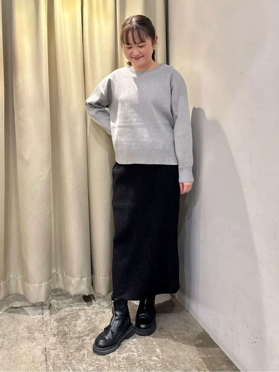 ≪USED≫袖ボリュームサイドスリットニットプルオーバー/AMERICAN