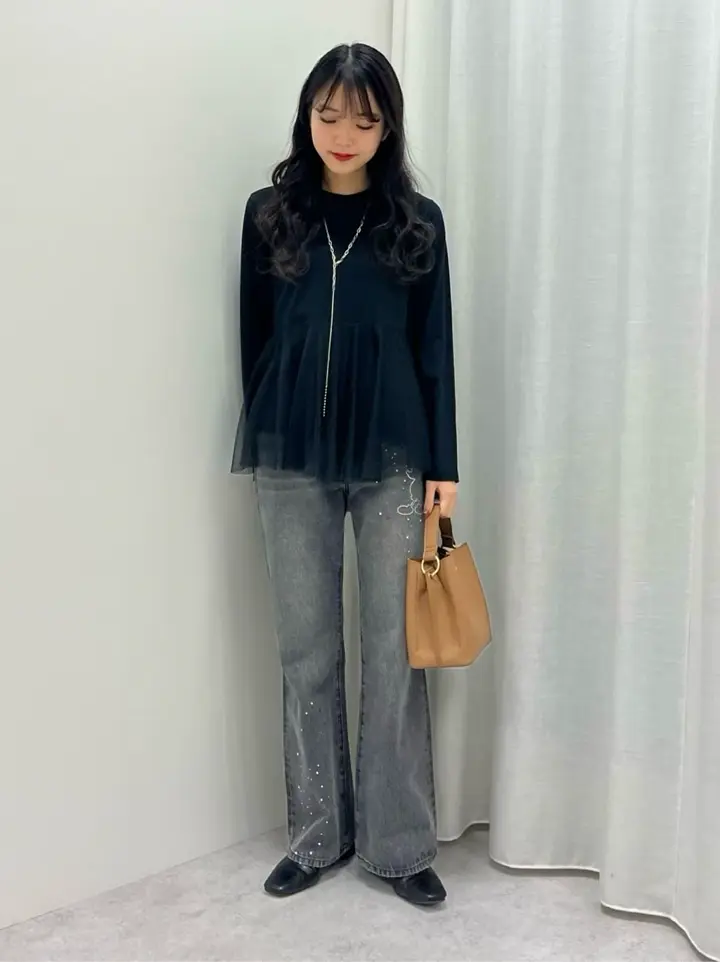 ラインストーンデニムパンツ/Disney/Disney collection by AMERICAN