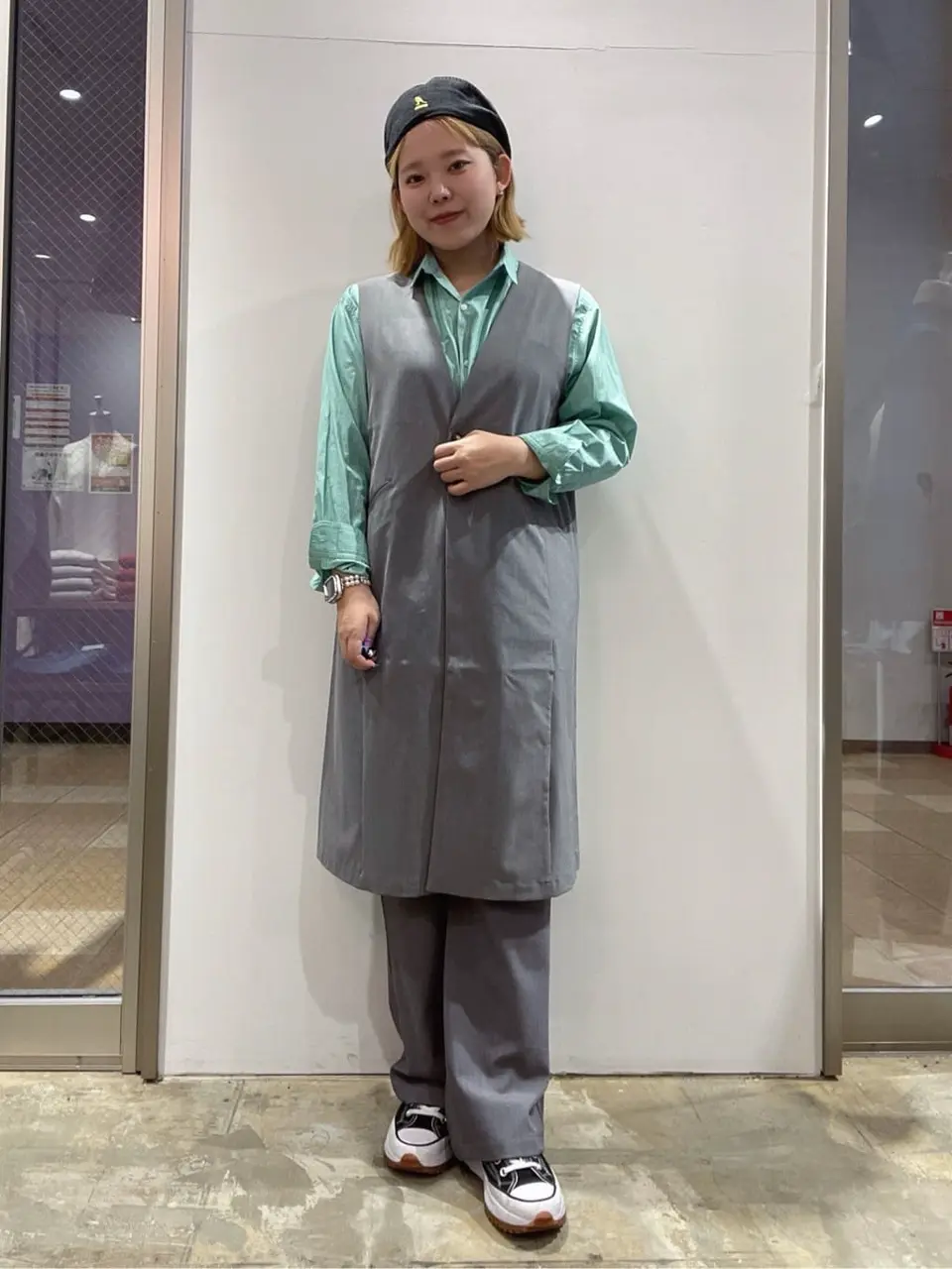 Vネックロングジレ/AMERICAN HOLIC（アメリカンホリック）のベスト