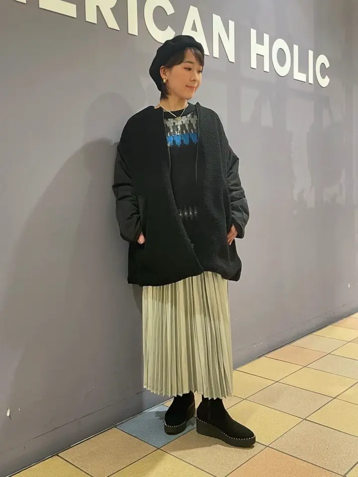 ≪USED≫ノルディック柄ニットプルオーバー/AMERICAN HOLIC